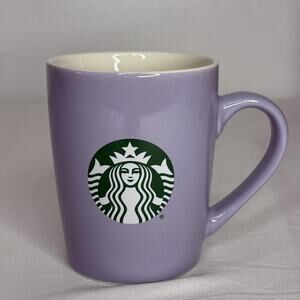 Starbucks Coffee Mug 10oz Lavender Purple Ceramic 2021 Logo Cup Microwave Safe